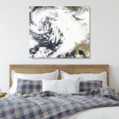 Eine Reihe starker Stürme mit heftigen Winden Leinwanddruck (Insitu (Schlafzimmer))