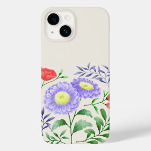Eine Reihe von Blumen in Aquarell gemalt Case-Mate iPhone 14 Hülle