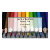 Eine Reihe von farbenfrohen Stiften.