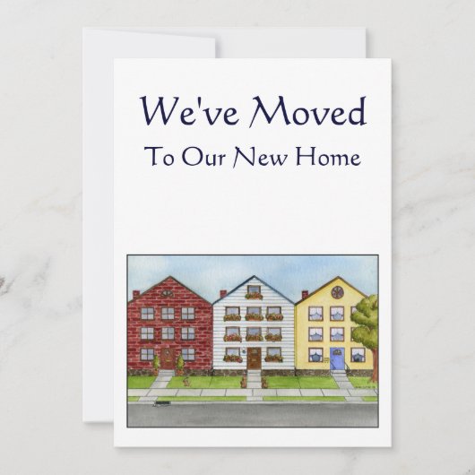 Eine Reihe von Häusern, die wir angekündigt haben Ankündigung (Vorderseite)