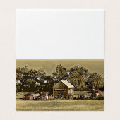 Eine Reihe von Jalopien im Gras. (Außenseite Aufgefaltet)