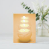 Eine Reihe von Kerzen Postkarte (Stehend Vorderseite)