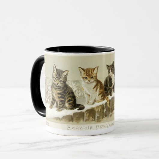 Eine Reihe von Kittens von Helena Maguire Tasse (Vorderseite Links)