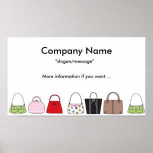 Eine Reihe von Werbeplakaten/Drucken Poster