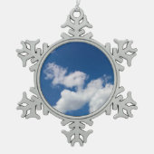 Eine Reihe von Wolken Schneeflocken Zinn-Ornament (Vorderseite)