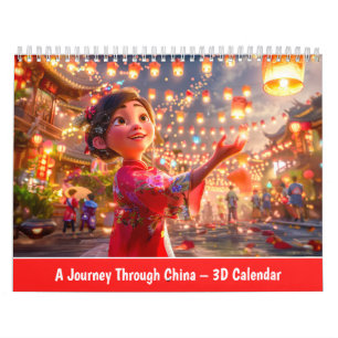 Eine Reise durch China – 3D-Kalender Kalender