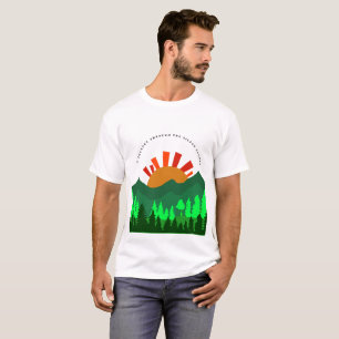 Eine Reise durch die stillen Hänge Retro-Berg T-Shirt