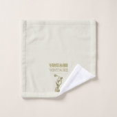 Eine Reise durch die Vintage Ästhetik Badhandtuch Set (Waschlappen)