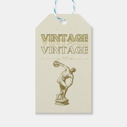 Eine Reise durch die Vintage Ästhetik Geschenkanhänger (Vorderseite)