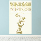 Eine Reise durch die Vintage Ästhetik Leinwanddruck (Insitu (Holzboden))