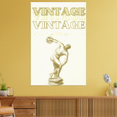 Eine Reise durch die Vintage Ästhetik Leinwanddruck (Insitu (Wohnzimmer))