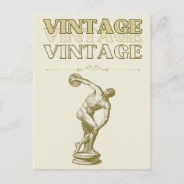 Eine Reise durch die Vintage Ästhetik Postkarte