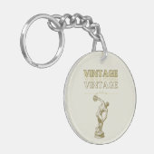 Eine Reise durch die Vintage Ästhetik Schlüsselanhänger (Vorderseite links)