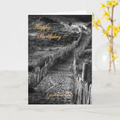 Eine Reise gemacht - glücklich zum Geburtstag Karte (Gelbe Blume)