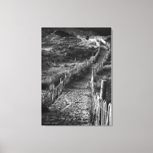 Eine Reise gemacht, schöne Kunst schwarz-weiß Leinwanddruck