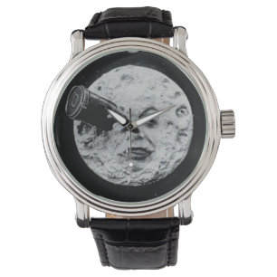Eine Reise in den Vintagen Film des Mondes Armbanduhr