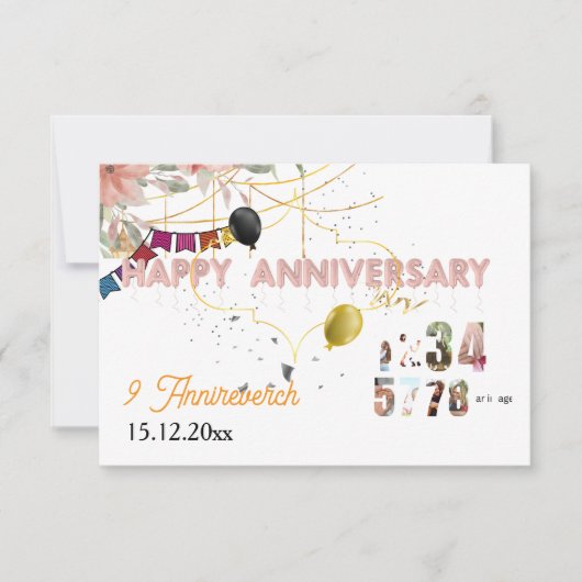 "Eine Reise in die Liebe Dankeskarte (Vorderseite)