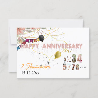 "Eine Reise in die Liebe Dankeskarte