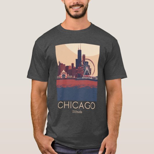 Eine Reise nach Chicago - Il'Illinois T-Shirt (Vorderseite)