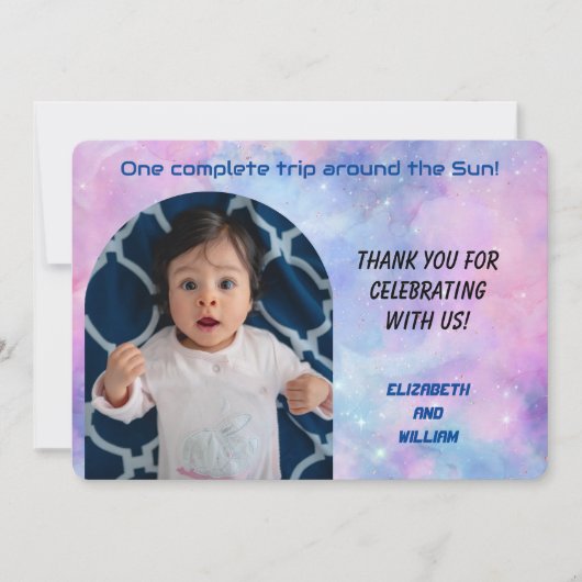 Eine Reise um das Sun-Foto dank Ihrer Karte (Vorderseite)