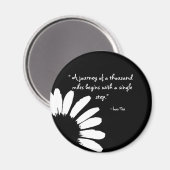 "Eine Reise von tausend..." Magnet (Vorderseite/Rückseite)