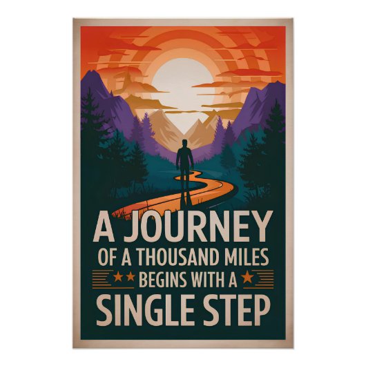 Eine Reise von tausend Meilen beginnt mit einem Si Poster (Vorderseite)