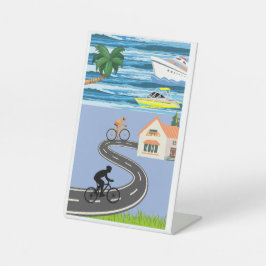 Eine Reise zum Erinnern an das Zeichen des Frieden Sockelschild