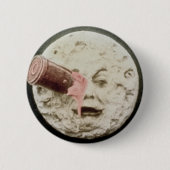 Eine Reise zum Klassiker Mond-Georges Melies Button (Vorderseite)