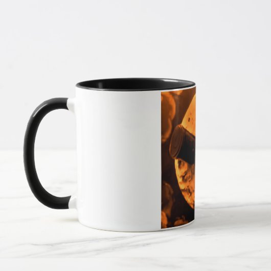 Eine Reise zum Mond (BlutorangeSepia) Tasse (Links)
