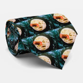 Eine Reise zum Mond Krawatte (Gerollt)