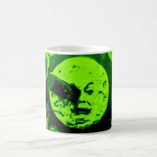 Eine Reise zum Mond (Martian Retro Grün) Kaffeetasse