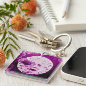 Eine Reise zum Mond oder zum Le Voyage dans La Schlüsselanhänger (Vorderseite rechts)