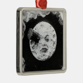 Eine Reise zum Mond Silbernes Ornament (Rechts)