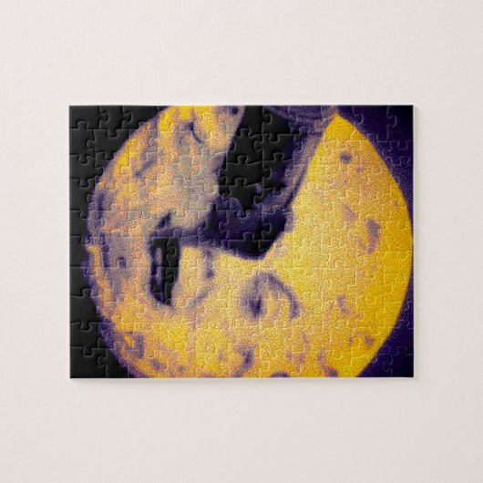 Eine Reise zum Mond-tiefer Schlaf-lila Albtraum Puzzle (Horizontal)