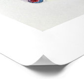 Eine Reise zur Mailbox-Abstrakten Wasserfarbenkuns Poster (Ecke)