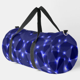 Eine Reisetasche mit blauem geometrischen Design Duffle Bag