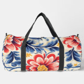Eine Reisetasche mit lebendigen Blumenmustern Duffle Bag (Vorderseite)