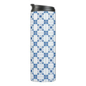 Eine Reisetasche mit schwarzem Deckel  Thermosbecher (Nach rechts gedreht)