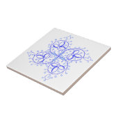 Eine reizende mittelalterliche Blume Fliese (Seite)