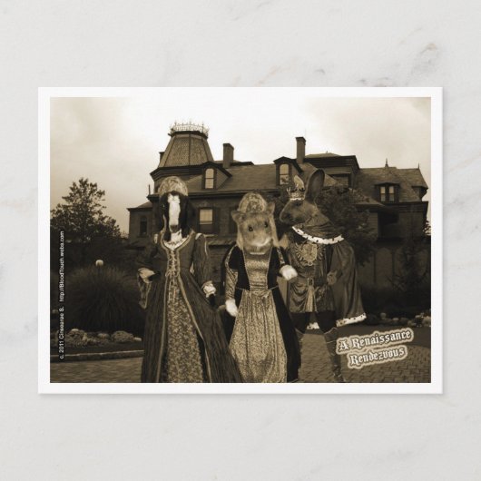 Eine Renaissance-Rendezvous Postkarte (Vorderseite)
