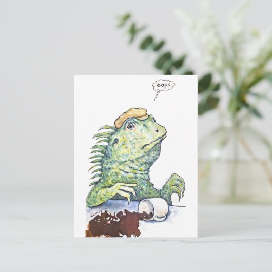 Eine Reptilienfunktionsstörung Feiertagspostkarte (Stehend Vorderseite)