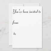 Eine Reptilienkarte für jeder Anlass! Einladung (Rückseite)