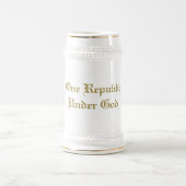 Eine Republik unter Gott beer Stein Bierglas (Mittel)