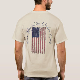 Eine Republik unter Gott mutige Tatflagge T-Shirt