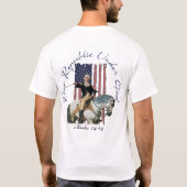Eine Republik unter Gott Washington Nummer 14 T-Shirt (Rückseite)