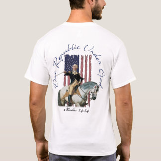 Eine Republik unter Gott Washington Nummer 14 T-Shirt