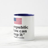 EINE REPUBLIK, WENN SIE ES BEHALTEN KÖNNEN USA VER TASSE (Zentrum)