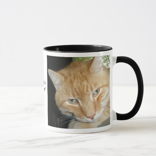 Eine "Rescue"-Cat-Tasse adoptiert Tasse (Rechts)