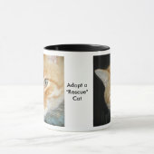 Eine "Rescue"-Cat-Tasse adoptiert Tasse (Zentrum)