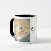 Eine "Rescue"-Cat-Tasse adoptiert Tasse (Vorderseite Links)